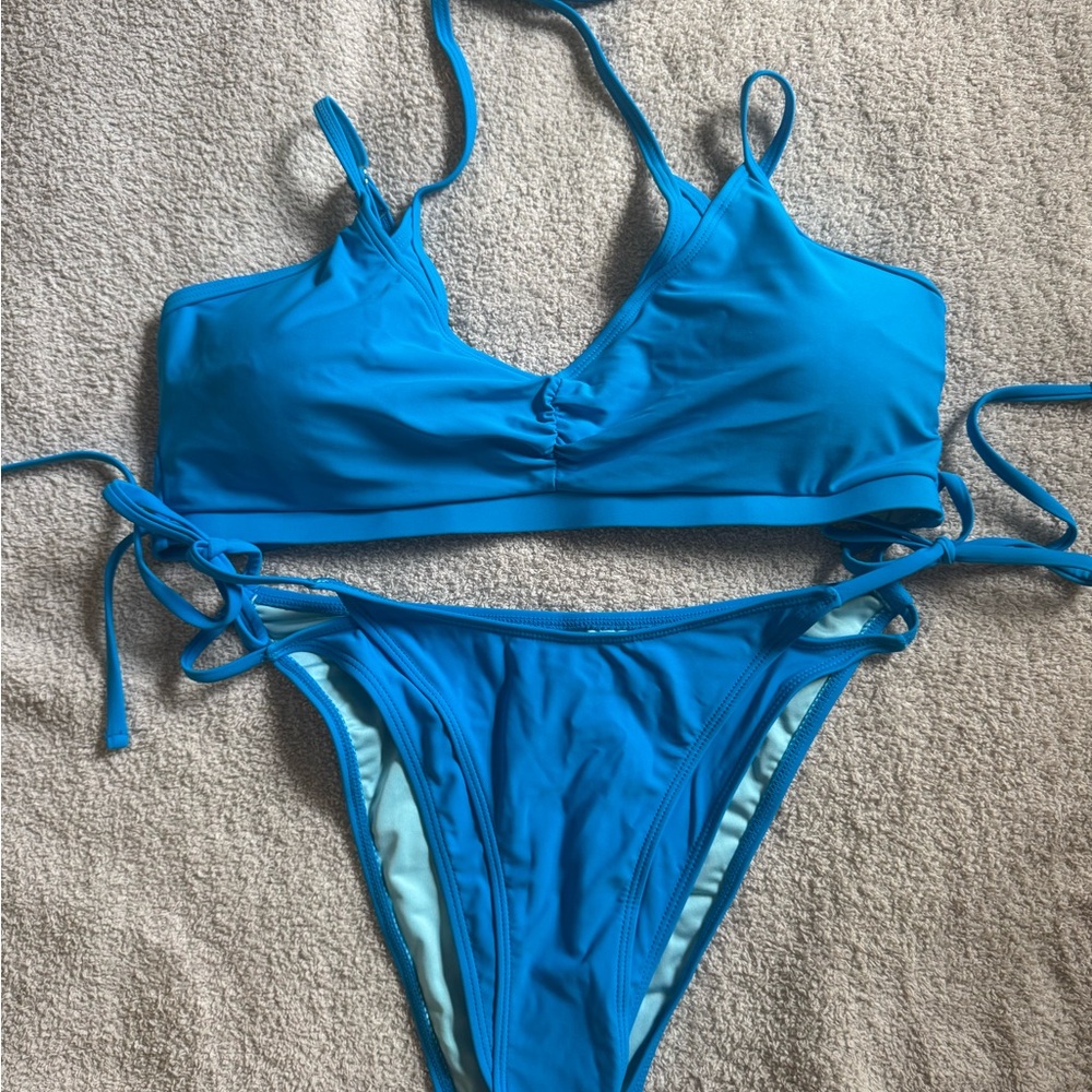 Vibrant Azure Bikini Set